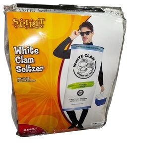 White clam claw seltzer can Halloween costume adult spirit Halloween new osfm